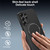 Samsung Galaxy S26 Ultra 5G Carbon Fiber Texture MagSafe Phone Case with Holder - Brown