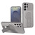 Samsung Galaxy S26 Ultra 5G Carbon Fiber Texture MagSafe Phone Case with Holder - Grey