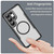 Samsung Galaxy S26 Ultra 5G Carbon Fiber Texture MagSafe Translucent Phone Case - Black