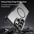 Samsung Galaxy S26 Ultra 5G Carbon Fiber Texture MagSafe Translucent Phone Case - Black