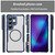 Samsung Galaxy S26 Ultra 5G Carbon Fiber Texture MagSafe Translucent Phone Case - Blue
