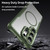Samsung Galaxy S26 Ultra 5G Carbon Fiber Texture MagSafe Translucent Phone Case - Green