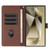 Samsung Galaxy S26 Ultra 5G Cartoon Elephant Embossed Leather Phone Case - Brown