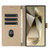 Samsung Galaxy S26 Ultra 5G Cartoon Elephant Embossed Leather Phone Case - Khaki