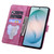Samsung Galaxy S26 Ultra 5G Cartoon Sakura Cat Embossed Leather Phone Case - Rose Red