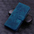 Samsung Galaxy S26 Ultra 5G Cartoon Sakura Cat Embossed Leather Phone Case - Royal Blue