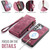 Samsung Galaxy S26 Ultra 5G CaseMe 008 Detachable Multifunctional Leather Phone Case - Wine Red