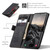 Samsung Galaxy S26 Ultra 5G CaseMe 013 Multifunctional Horizontal Flip Leather Phone Case - Black