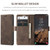 Samsung Galaxy S26 Ultra 5G CaseMe 013 Multifunctional Horizontal Flip Leather Phone Case - Coffee