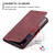 Samsung Galaxy S26 Ultra 5G CaseMe 013 Multifunctional Horizontal Flip Leather Phone Case - Red