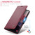Samsung Galaxy S26 Ultra 5G CaseMe 023 Butterfly Buckle Litchi Texture RFID Anti-theft Leather Phone Case - Red