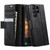 Samsung Galaxy S26 Ultra 5G CaseMe 033 Calf Leather Lining Microfibre RFID Blocking Phone Case - Black