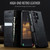 Samsung Galaxy S26 Ultra 5G CaseMe 033 Calf Leather Lining Microfibre RFID Blocking Phone Case - Black