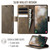 Samsung Galaxy S26 Ultra 5G CaseMe 033 Calf Leather Lining Microfibre RFID Blocking Phone Case - Coffee