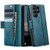 Samsung Galaxy S26 Ultra 5G CaseMe 033 Calf Leather Lining Microfibre RFID Blocking Phone Case - Green