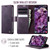 Samsung Galaxy S26 Ultra 5G CaseMe 033 Calf Leather Lining Microfibre RFID Blocking Phone Case - Purple
