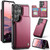 Samsung Galaxy S26 Ultra 5G CaseMe C22 Card Slots Holder RFID Anti-theft Phone Case - Red