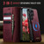 Samsung Galaxy S26 Ultra 5G CaseMe C49 Magnetic RFID Blocking Detachable Wallet Leather Phone Case - Red