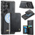 Samsung Galaxy S26 Ultra 5G CaseMe Me80 Series Detachable Wallet Magnetic RFID Vegan Leather Phone Case - Black