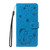 Samsung Galaxy S26 Ultra 5G Cat and Bee Embossed Flip Leather Phone Case - Blue