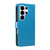 Samsung Galaxy S26 Ultra 5G Cat and Bee Embossed Flip Leather Phone Case - Blue