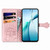 Samsung Galaxy S26 Ultra 5G Cat and Dog Embossed Leather Phone Case - Rose Gold
