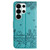 Samsung Galaxy S26 Ultra 5G Cat Embossing Pattern Leather Phone Case with Lanyard - Blue