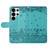 Samsung Galaxy S26 Ultra 5G Cat Embossing Pattern Leather Phone Case with Lanyard - Blue