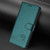 Samsung Galaxy S26 Ultra 5G Cat Rat Embossed Pattern RFID Leather Phone Case with Lanyard - Peacock Green