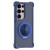 Samsung Galaxy S26 Ultra 5G CD Texture 360 Degree Rotating Holder MagSafe Phone Case - Blue