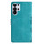Samsung Galaxy S26 Ultra 5G Cherry Blossom Butterfly Skin Feel Embossed PU Phone Case - Green