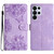 Samsung Galaxy S26 Ultra 5G Cherry Blossom Butterfly Skin Feel Embossed PU Phone Case - Purple