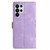 Samsung Galaxy S26 Ultra 5G Cherry Blossom Butterfly Skin Feel Embossed PU Phone Case - Purple