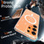 Samsung Galaxy S26 Ultra 5G Clear Glitter Magnetic PC Hybrid TPU Phone Case - Transparent