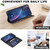 Samsung Galaxy S26 Ultra 5G Color Matching RFID Anti-theft Leather Phone Case - Black