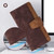 Samsung Galaxy S26 Ultra 5G Color Stitching Skin Feel Leather RFID Blocking Phone Case - Brown