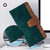Samsung Galaxy S26 Ultra 5G Color Stitching Skin Feel Leather RFID Blocking Phone Case - Green