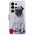 Samsung Galaxy S26 Ultra 5G Coloured Drawing Flip Leather Phone Case - Pug
