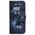 Samsung Galaxy S26 Ultra 5G Coloured Drawing Flip Leather Phone Case - Wolf and Dog