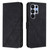 Samsung Galaxy S26 Ultra 5G Crossbody 3D Embossed Flip Leather Phone Case - Black