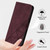 Samsung Galaxy S26 Ultra 5G Crossbody 3D Embossed Flip Leather Phone Case - Wine Red
