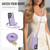Samsung Galaxy S26 Ultra 5G Crossbody Dual-buckle Wallet RFID Back Leather Phone Case - Light Purple