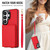 Samsung Galaxy S26 Ultra 5G Crossbody Dual-buckle Wallet RFID Back Leather Phone Case - Red