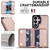 Samsung Galaxy S26 Ultra 5G Crossbody Dual-buckle Wallet RFID Back Leather Phone Case - Rose Gold