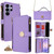 Samsung Galaxy S26 Ultra 5G Crossbody Handle Cross Texture Leather Phone Case - Purple