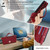 Samsung Galaxy S26 Ultra 5G Crossbody Handle Cross Texture Leather Phone Case - Red