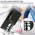 Samsung Galaxy S26 Ultra 5G Crossbody Lanyard Zipper Wallet Leather Phone Case - Black
