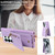 Samsung Galaxy S26 Ultra 5G Crossbody Lanyard Zipper Wallet Leather Phone Case - Purple