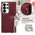 Samsung Galaxy S26 Ultra 5G Crossbody Lanyard Zipper Wallet Leather Phone Case - Wine Red