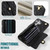 Samsung Galaxy S26 Ultra 5G Crossbody Rhombic Horizontal Wallet Leather Phone Case - Black